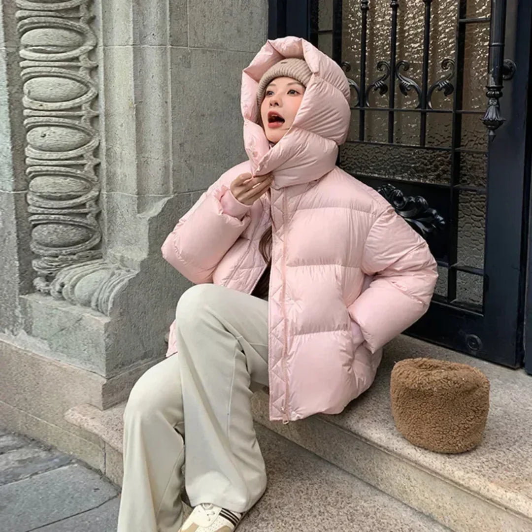 Gepolsterte Pufferjacke Damen | Isolierende Außenschicht