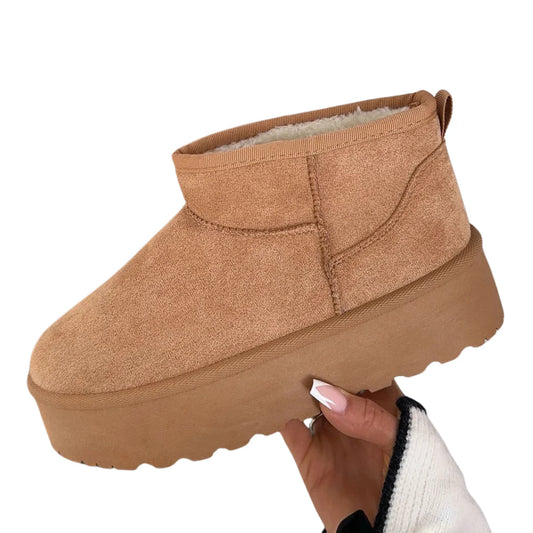 Gefütterte Plateau-Stiefel für Damen