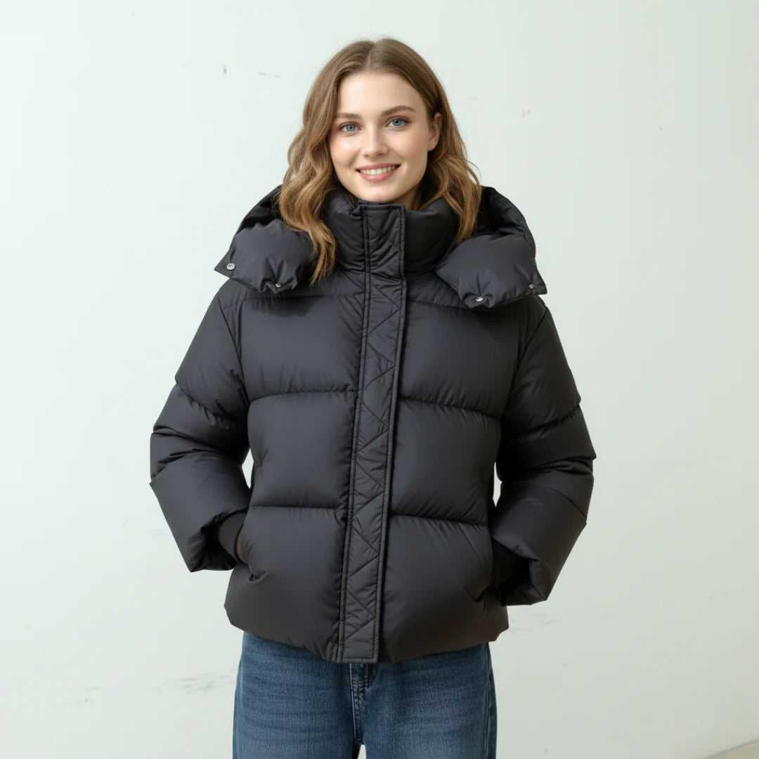 Gepolsterte Pufferjacke Damen | Isolierende Außenschicht