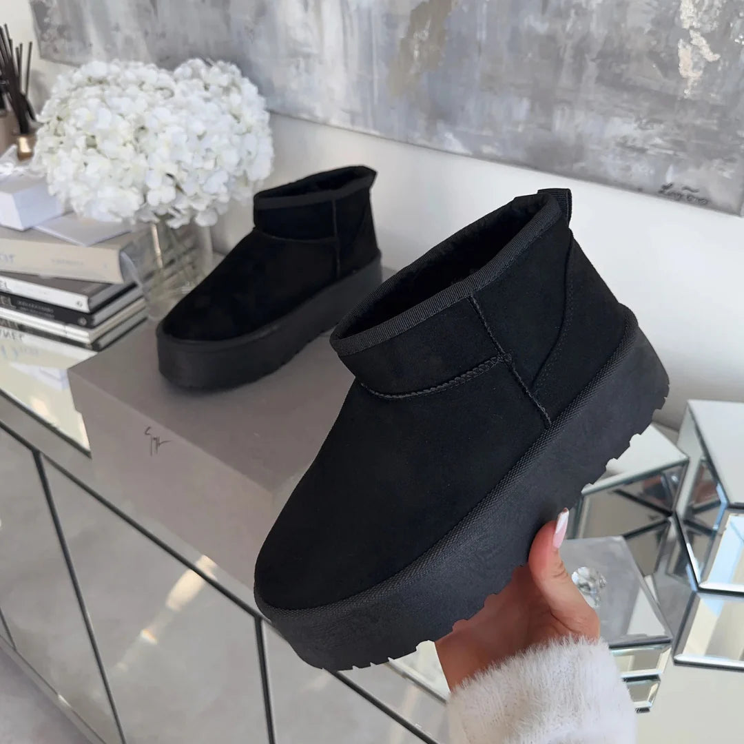 Gefütterte Plateau-Stiefel für Damen