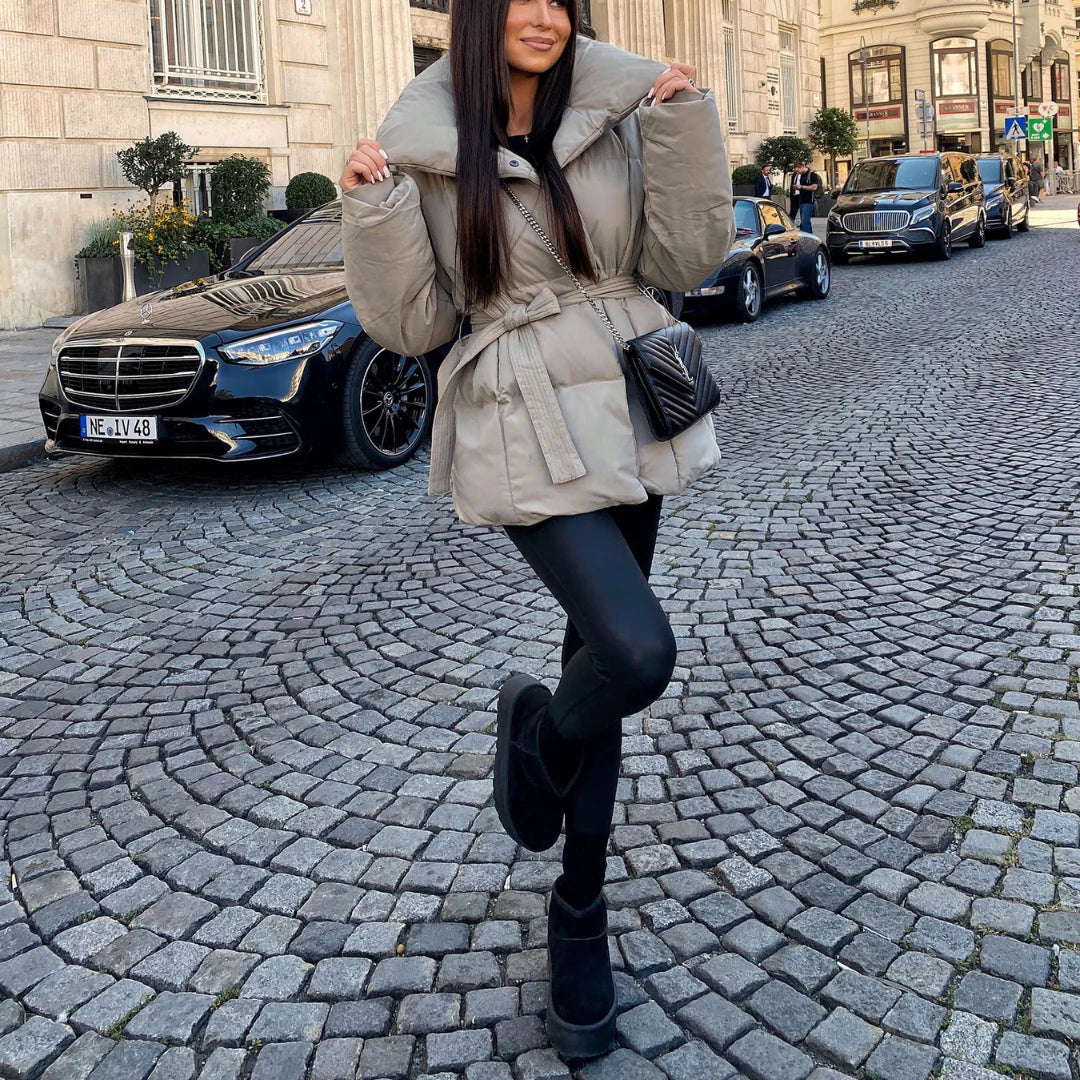 Gefütterte Plateau-Stiefel für Damen