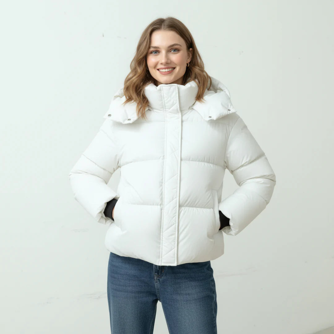 Gepolsterte Pufferjacke Damen | Isolierende Außenschicht