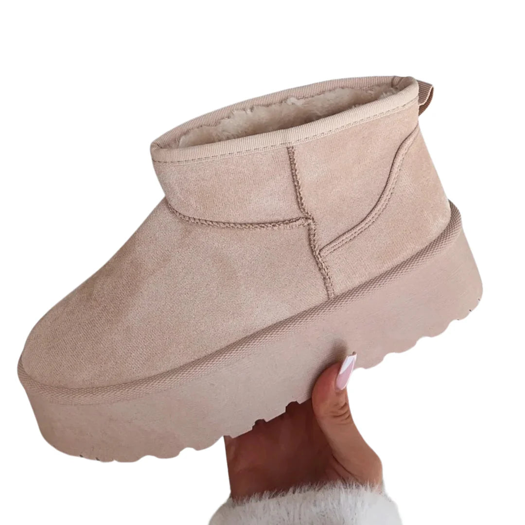 Gefütterte Plateau-Stiefel für Damen