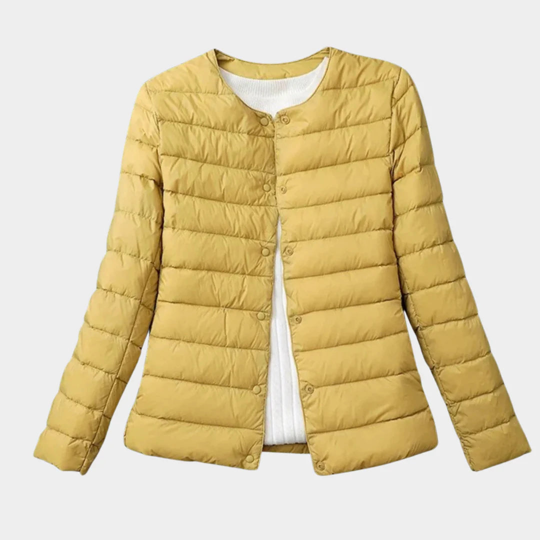 Gesteppten Daunenjacke für Damen | Frontreißverschluss