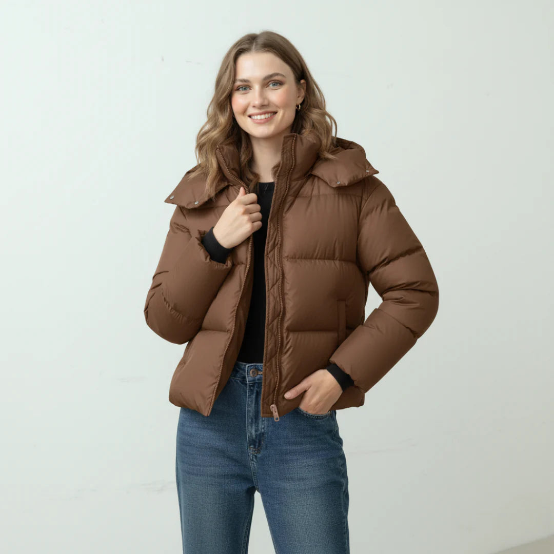 Gepolsterte Pufferjacke Damen | Isolierende Außenschicht