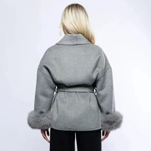 Damen-Wintermäntel mit Imitationsfell | Klassisches Design