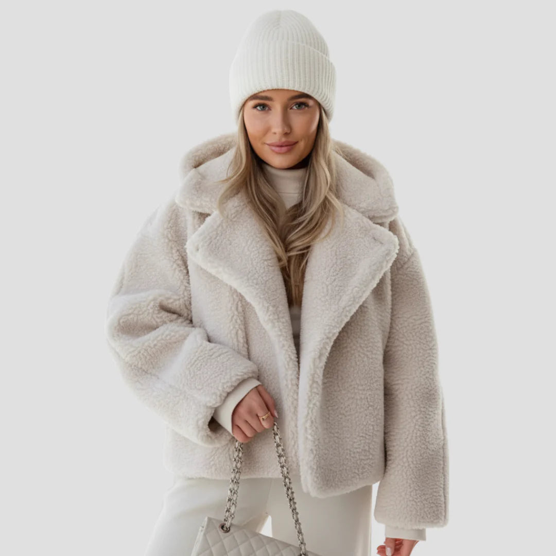 Teddy Jacke Damen | Winterjacke mit Oversized-Passform
